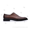Chaussures d&#39;affaires en cuir à lacets pour hommes